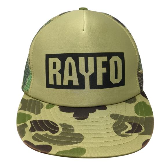 Rayfo Snapback Mesh Back Trucker Hat Multi One Size Camouflage Nissin - Picture 1 of 10
